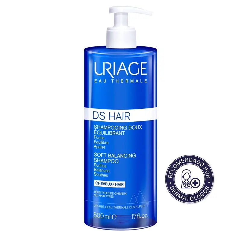 Uriage Ds Hair Shampooing régulateur doux 500Ml