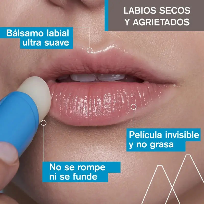 Uriage Eau Thermale Stick à lèvres hydratant avec poudre Atu 4G