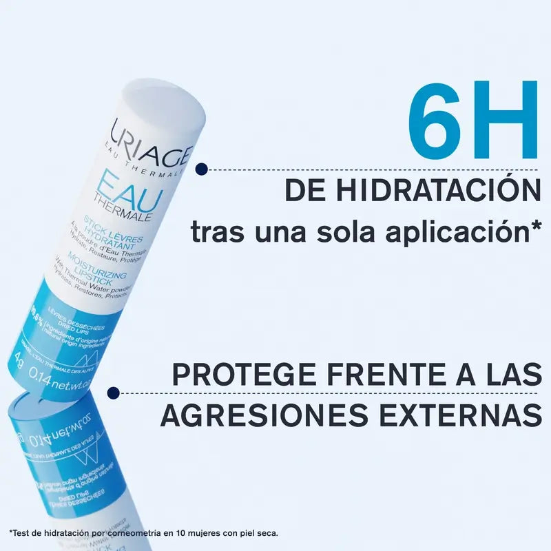 Uriage Eau Thermale Stick à lèvres hydratant avec poudre Atu 4G