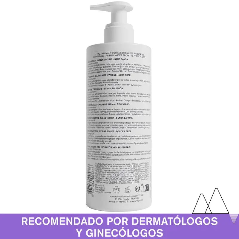 Gel intime Gynphy d'Uriage, 500 ml