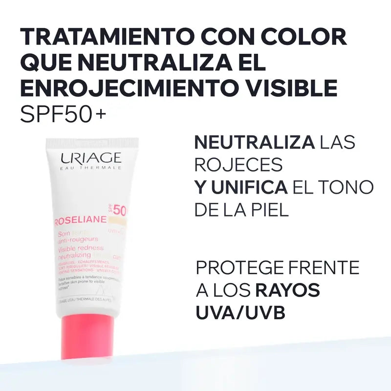 Uriage Roséliane Cc Crème Spf50+, 40Ml