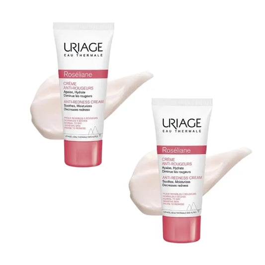 Uriage Roséliane Crème Anti-Rougeurs Peaux Sensibles Duplo, 2X40 Ml