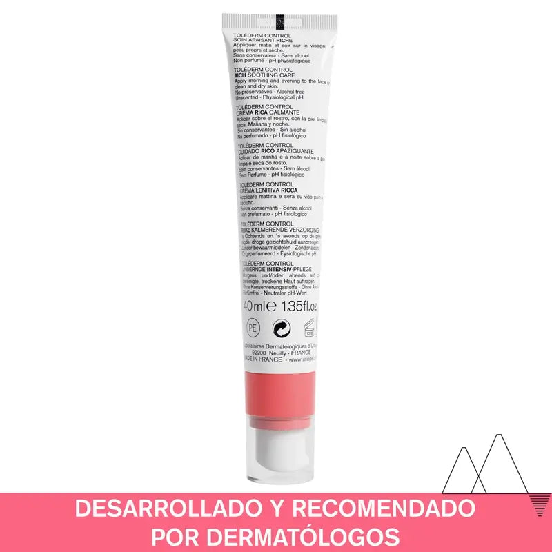 Uriage Toléderm Control Crème Riche 40 Ml