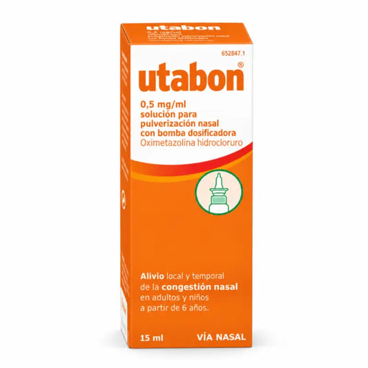 Utabon Adulte 0,5 mg/ ml Nébuliseur nasal avec pompe doseuse 15 ml