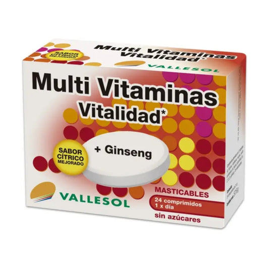 Vallesol Multivitamines+Ginseng 24 comprimés