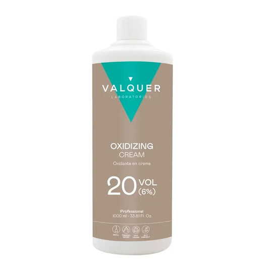 Valquer Agua Oxigenada 20 Vol (6 %) - Oxydant capillaire professionnel, 1 L