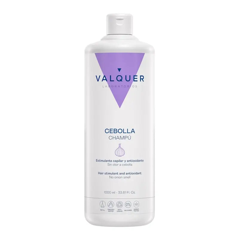 Valquer Shampooing à l'oignon - Revitalisant, antioxydant et purifiant , 1 L