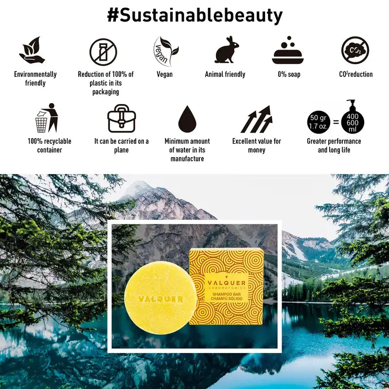 Valquer Hair Care Acid Shampooing solide, 50 gr