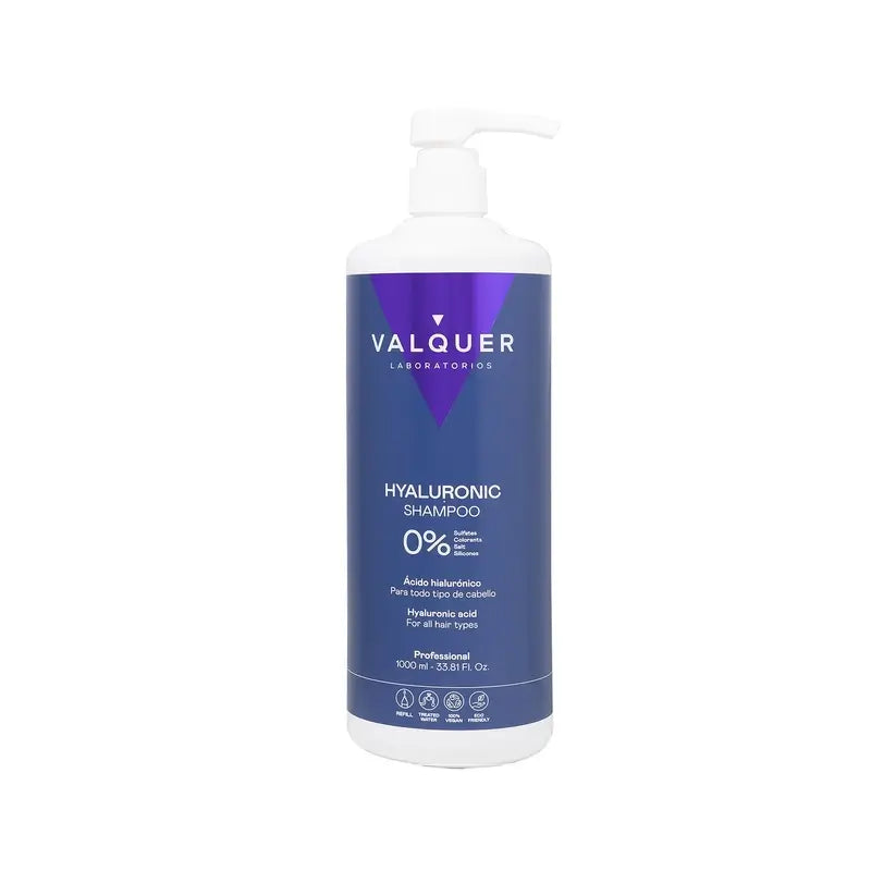 Valquer Hair Care Shampooing à l'acide hyaluronique, 1000 ml