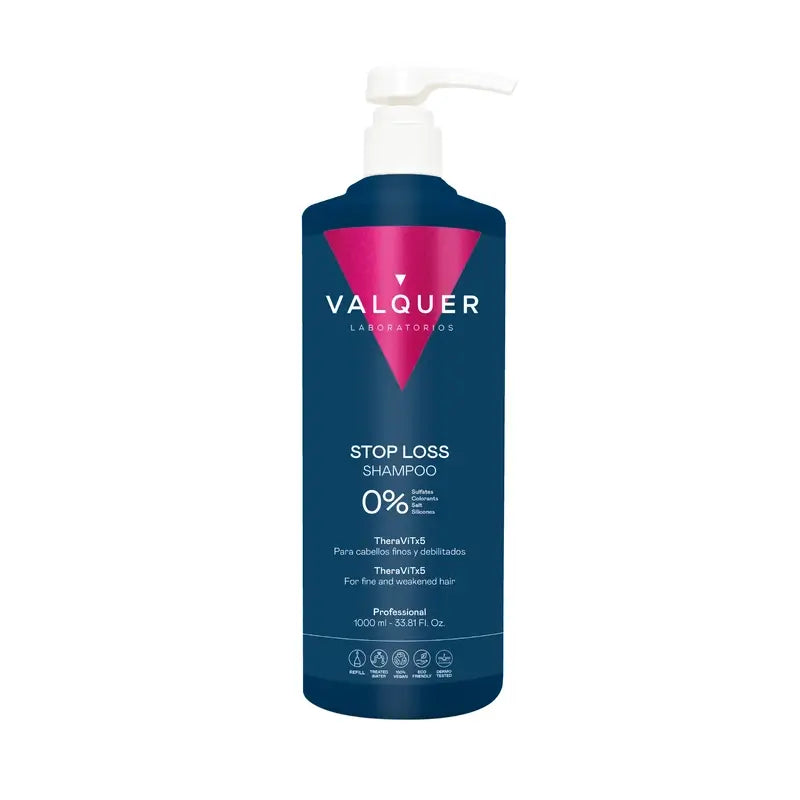 Valquer Hair Care Shampooing anti-chute, Stop Loss, 1000 ml