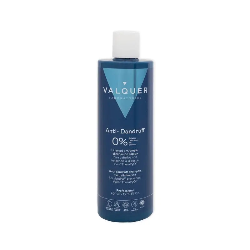 Valquer Hair Care Shampooing antipelliculaire, élimination rapide, 400 ml