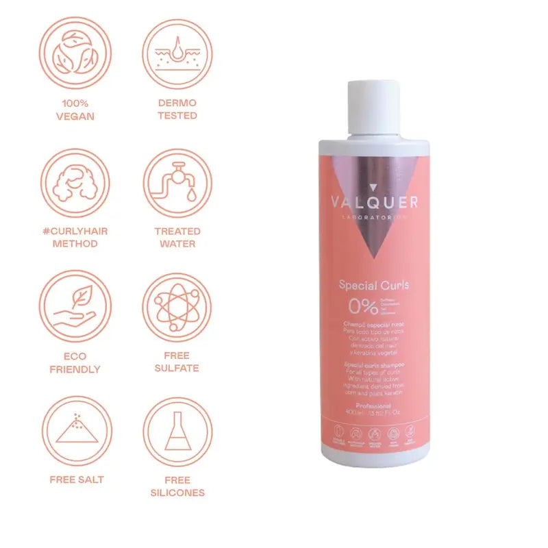 Valquer Hair Care Shampooing spécial boucles, 400 ml