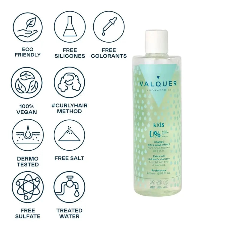 Valquer Hair Care Shampooing extra doux pour enfants, 400 ml