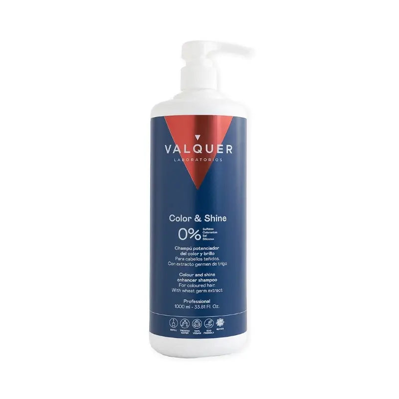Valquer Hair Care Shampooing ravivant la couleur et la brillance, 1000 ml
