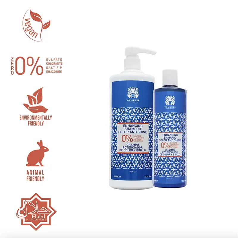Valquer Hair Care Shampooing ravivant la couleur et la brillance, 400 ml