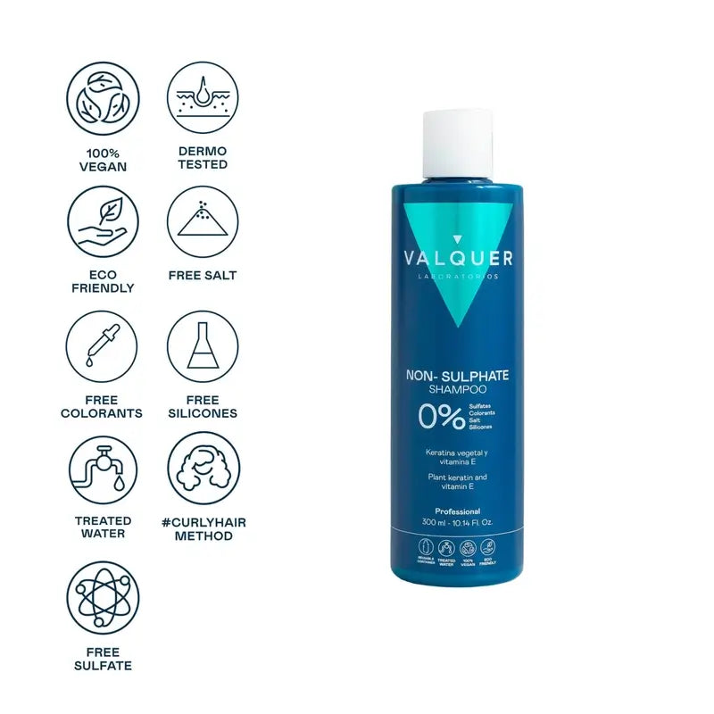 Valquer Hair Care Shampooing sans sulfate, 300 ml