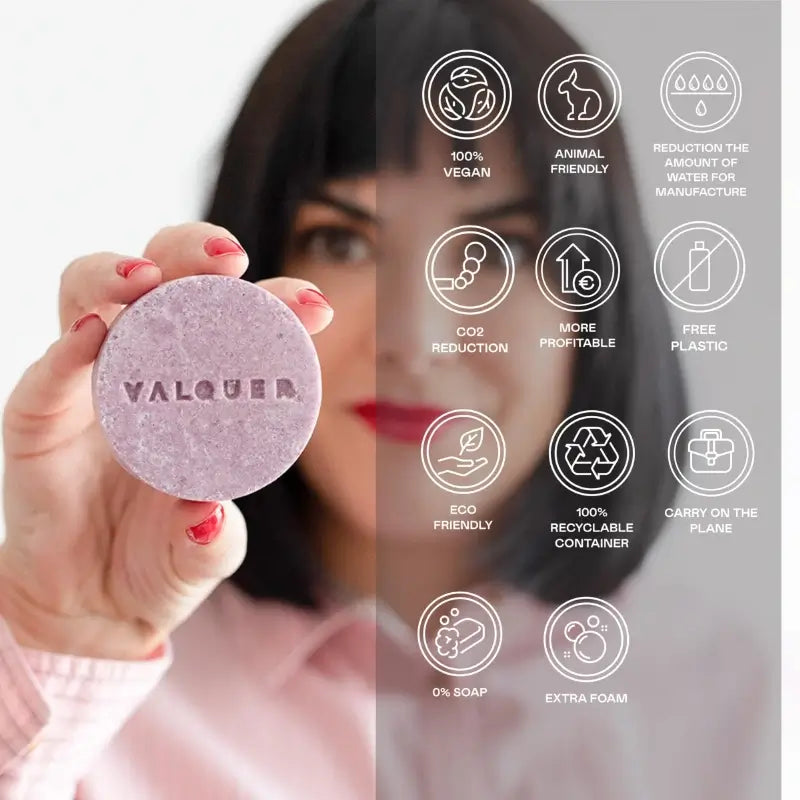 Valquer Hair Care Luxe Shampooing solide, 50 gr