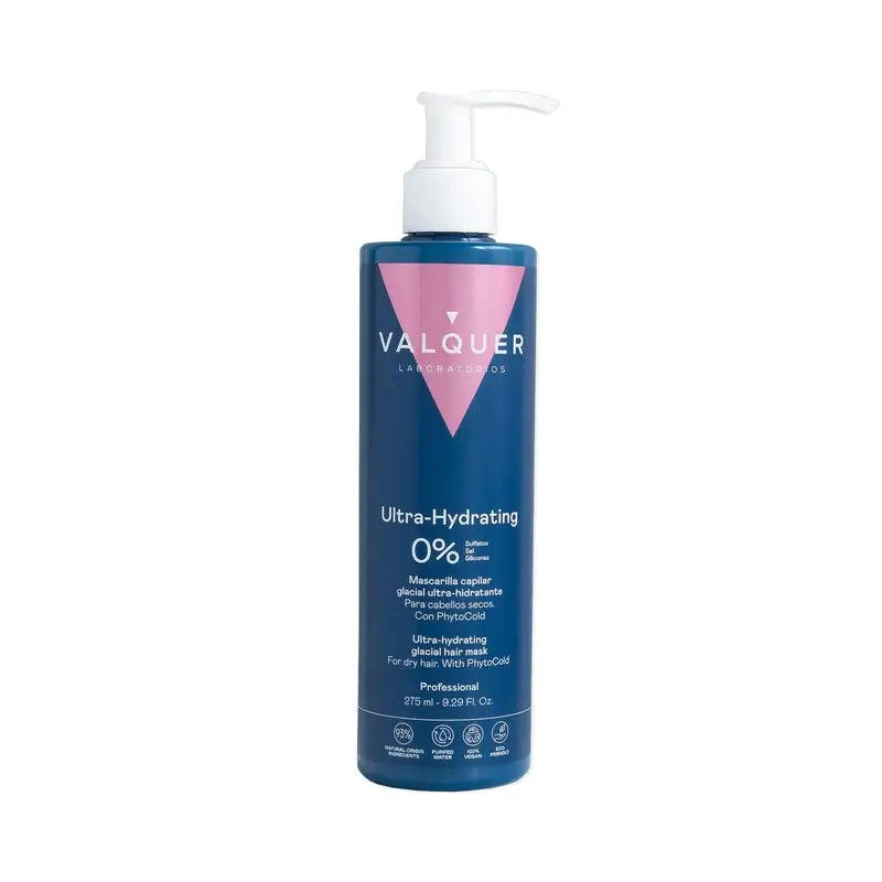 Valquer Hair Care Masque glacial ultra-hydratant pour les cheveux, 275 ml