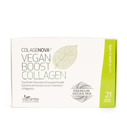 Colagenova Vegan Boost Thé Vert + Citron, 21 Enveloppes