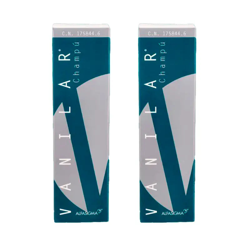 Pack shampooing pour cheveux gras Vanilar, 2 x 200 ml