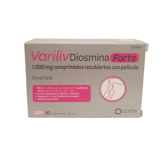 Variliv Diosmin , 1000 mg 30 film-coated tablets