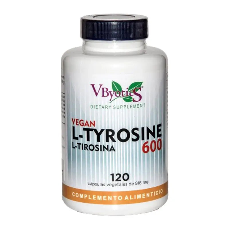 Vbyotics L Tyrosine 600 120Vcaps. Végétalien