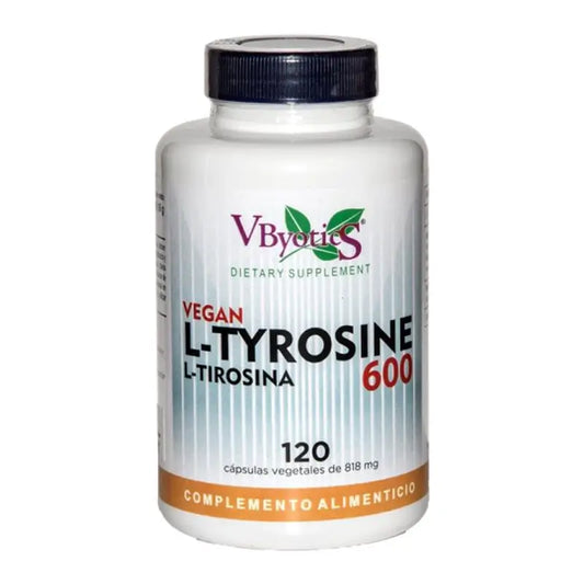 Vbyotics L Tyrosine 600 120Vcaps. Végétalien