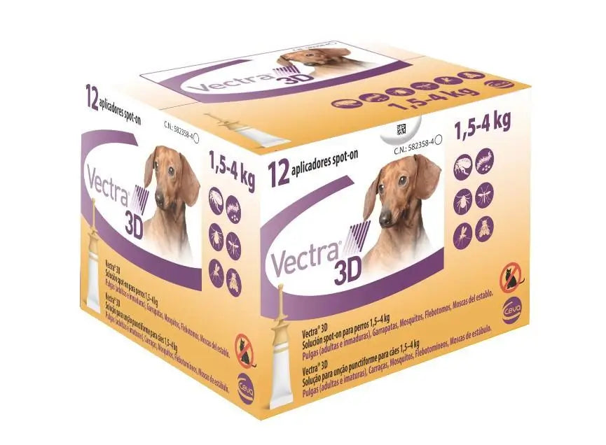 Vectra 3D Dog 1,5-4Kg 12Pip