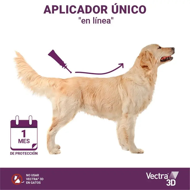 Vectra 3D Chien 4-10 kg 3 Pipettes