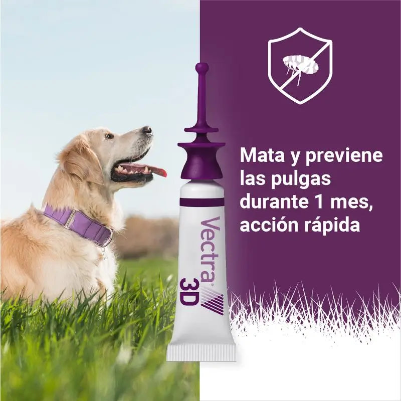 Vectra 3D Chien 4-10 kg 3 Pipettes