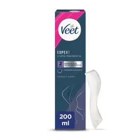 Veet Expert Crème dépilatoire pour femmes, corps et jambes, 200 ml