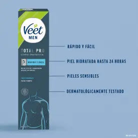 Veet Men Crème dépilatoire pour peau sensible, 200 ml