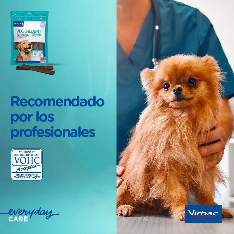 Virbac Veggiedent Fr3sh XS, Snacks dentaires pour chiens de très petite race