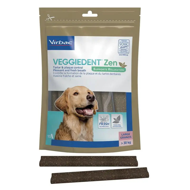 Virbac Veggiedent Zen L, Snack dentaire pour chiens de grande race