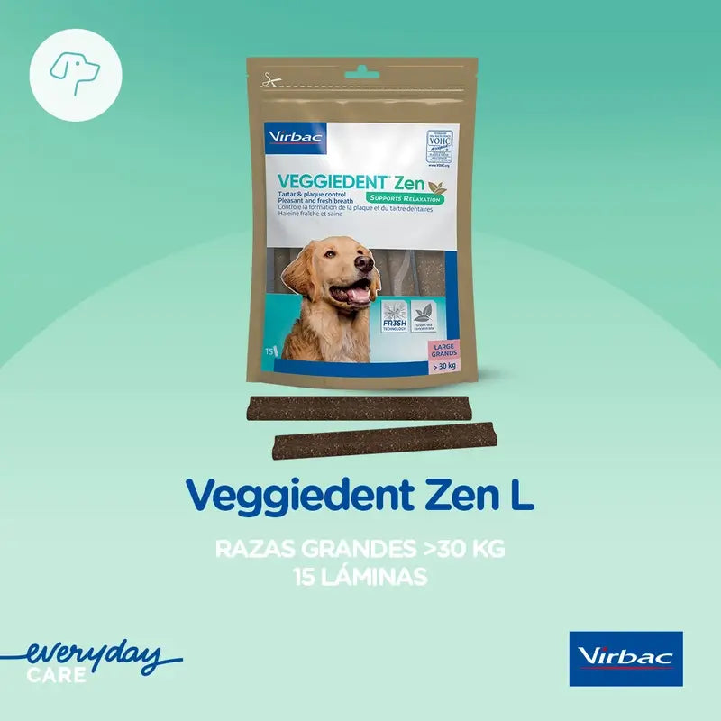 Virbac Veggiedent Zen L, Snack dentaire pour chiens de grande race