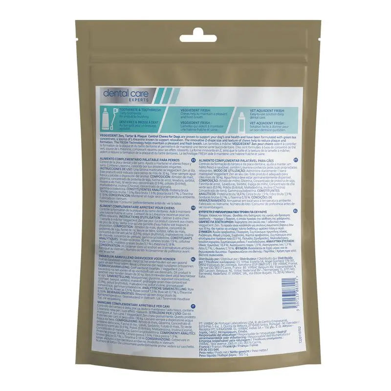 Virbac Veggiedent Zen L, Snack dentaire pour chiens de grande race