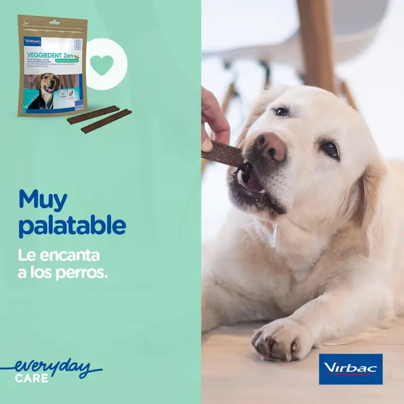 Virbac Veggiedent Zen M, Snack dentaire pour chien de race moyenne