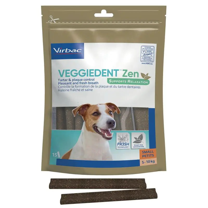 Virbac Veggiedent Zen S, Snack dentaire pour chiens de petite race