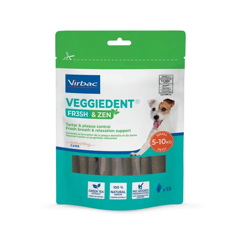 Virbac Veggiedent Zen S, Snack dentaire pour chiens de petite race