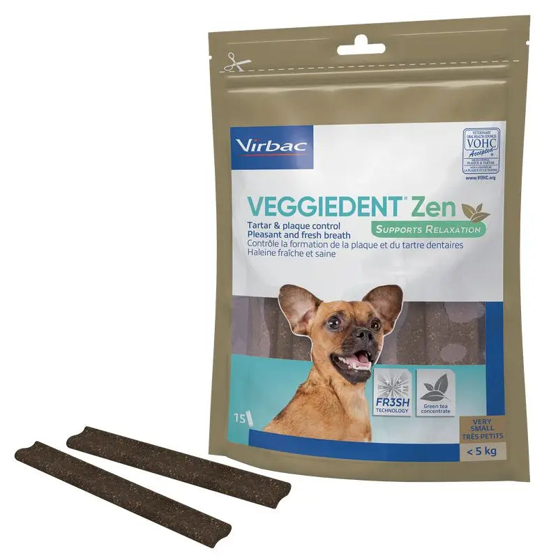 Virbac Veggiedent Zen Xs, Snack dentaire pour chiens de très petite race