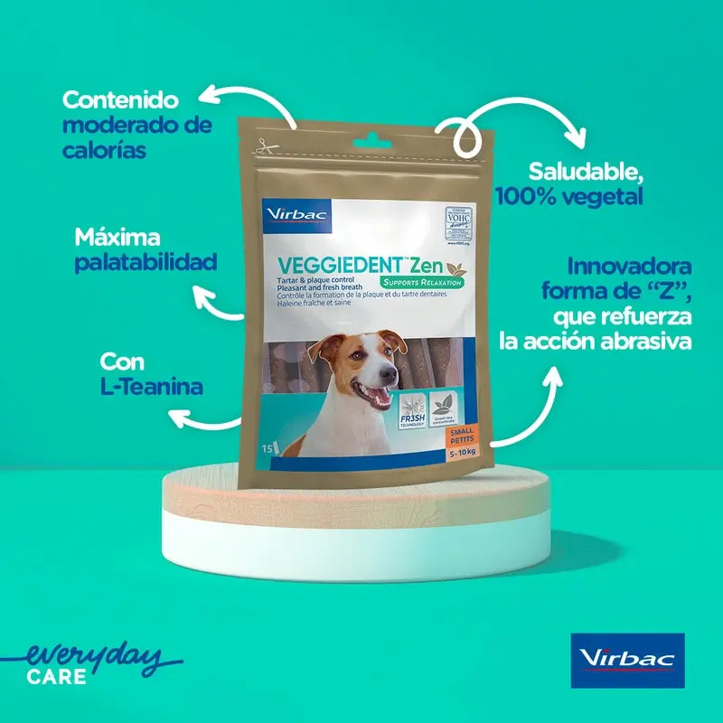 Virbac Veggiedent Zen Xs, Snack dentaire pour chiens de très petite race