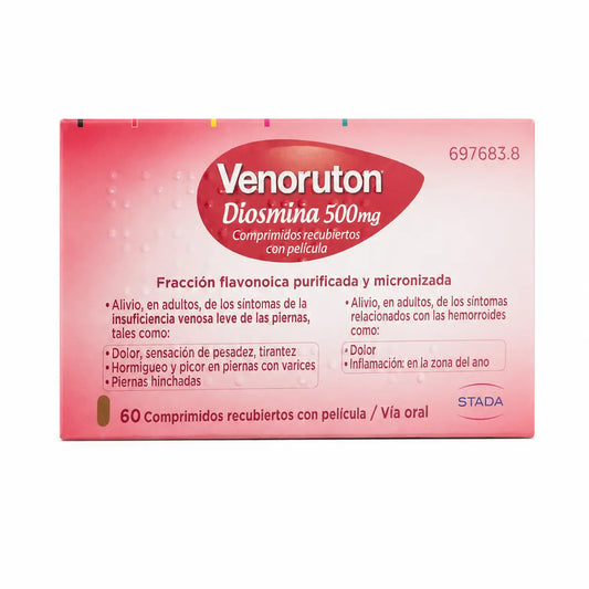 Venoruton 500 mg, 60 comprimés pelliculés
