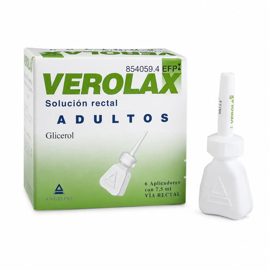 Verolax Solution rectale pour adultes, 6 applicateurs