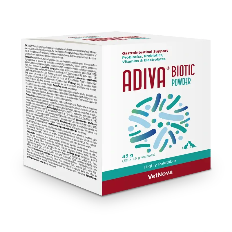 Vetnova Adiva Biotic Powder Enveloppes 30X1,5G