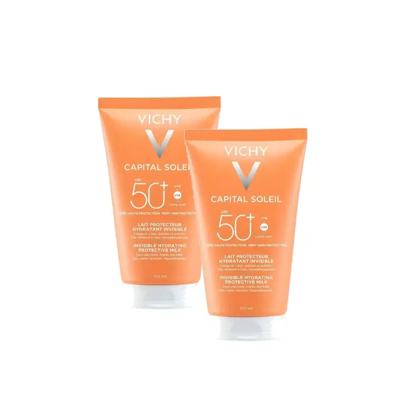 Vichy Capital Soleil Lait hydratant SPF50+ 150 ml, lot de 2