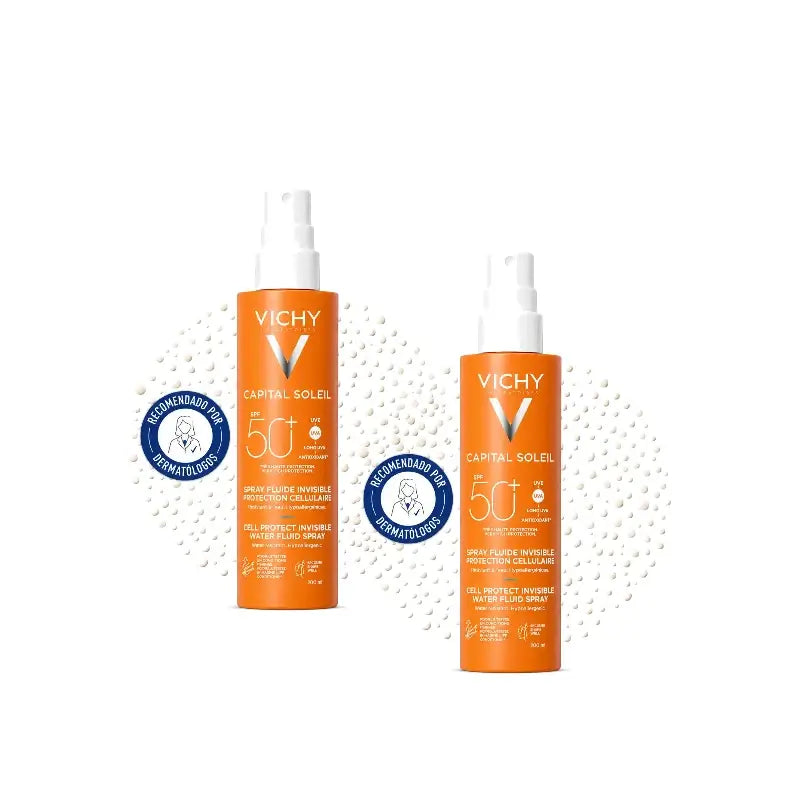 Vichy Capital Soleil Spray Multiprotection SPF50 200 ml, lot de 2