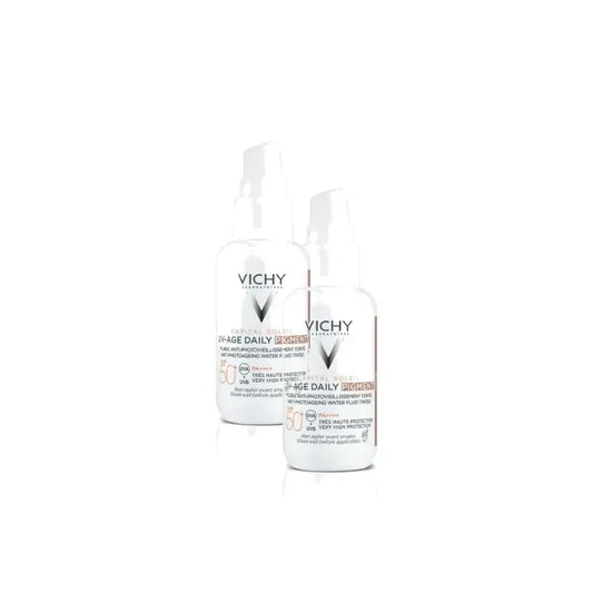 Vichy Capital Soleil UV-Age Daily Color Teinte moyenne SPF50+ 40 ml, lot de 2