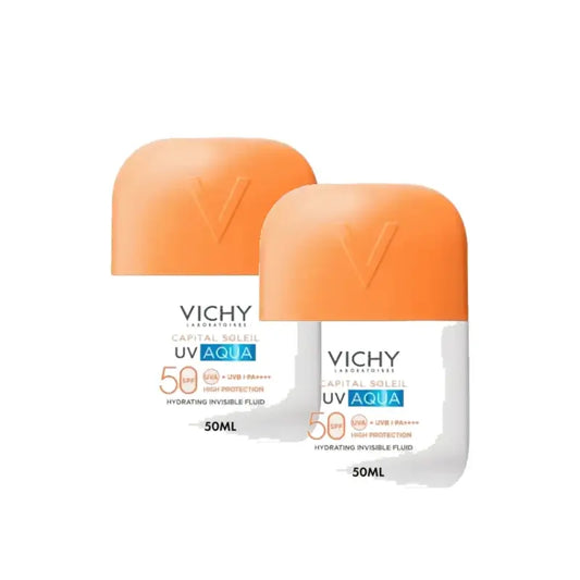 Vichy Capital Soleil UV Aqua Fluide Invisible SPF50 50 ml, lot de 2
