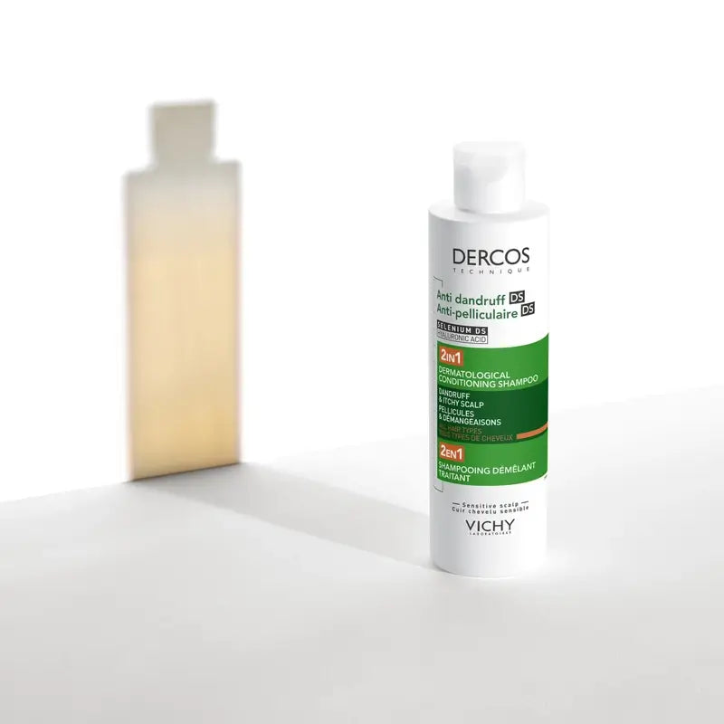Vichy Dercos Shampooing revitalisant antipelliculaire Ds 2 en 1, 200 ml