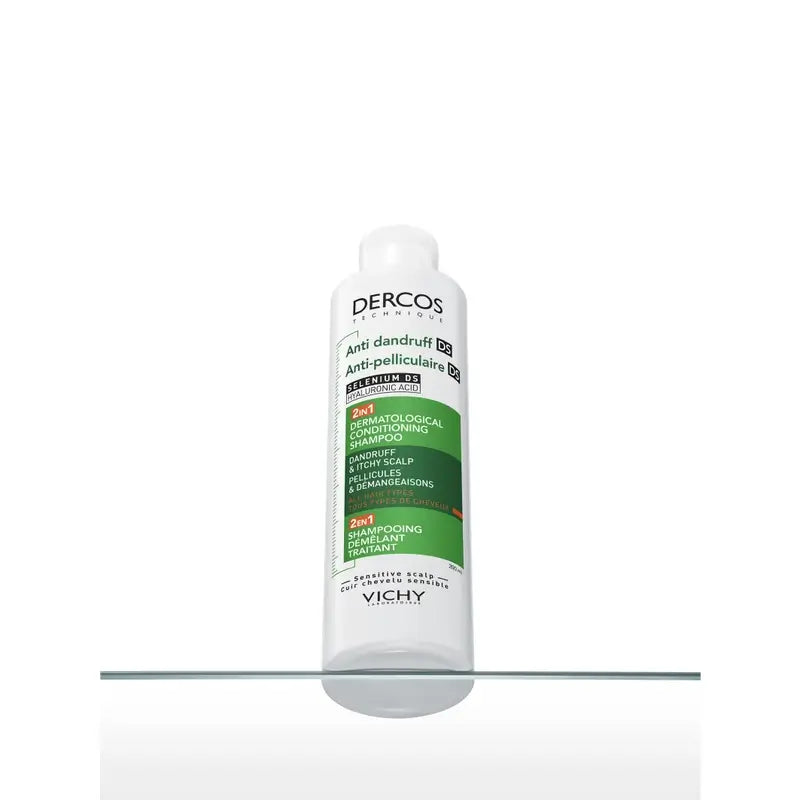 Vichy Dercos Shampooing revitalisant antipelliculaire Ds 2 en 1, 200 ml